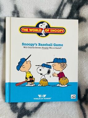 1986 “Snoopy’s Baseball Game” Hardcover Book - “Word of Snoopy”   Collection